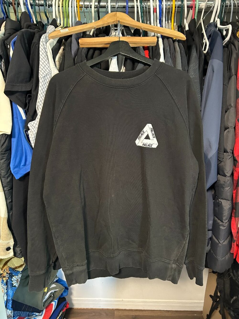 Palace Skateboards Men's Black Crewneck - XL